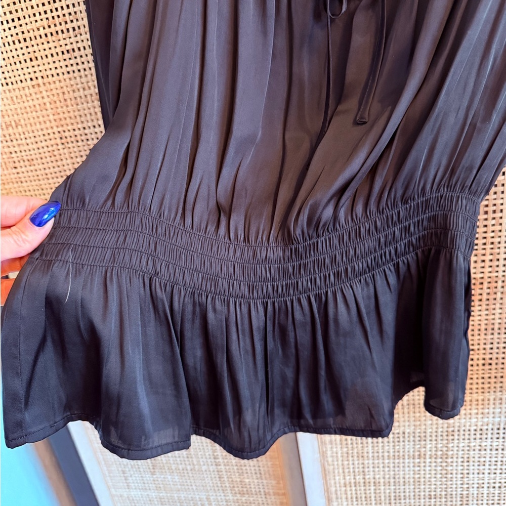 PAIGE Black Peplum Blouse - Picture 5 of 13